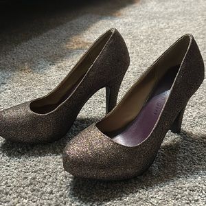 Madden Girl multi colored glitter heels!